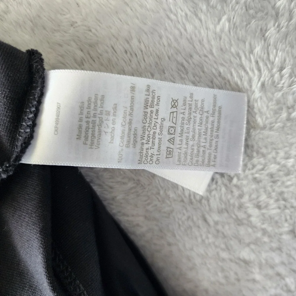Madewell Top Womens Size XXS Puff Sleeve Tee Black Cotton Crewneck NWT
